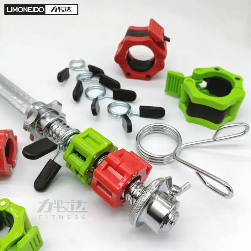 8Pcs Spring clip Austrian dumbbell rod buckle All steel nut circlip 25 anti loose handle clamp
