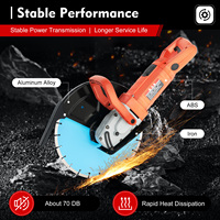 3000W Electric Concrete Saw, Handheld Concrete Saw with 180° Rotating Handle for Concrete, Tile, Wood, and Stone Cutting