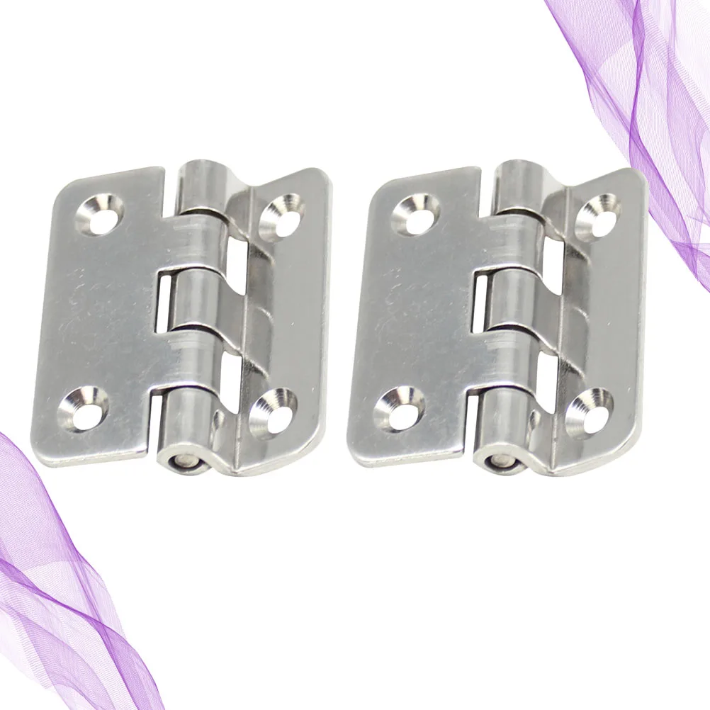 

2pcs Stainless Steel Hinges Durable Silent Anti corrosion Kitchen Cabinet Door Flat Loose leaf Hinge Bearings for Wood Furniture