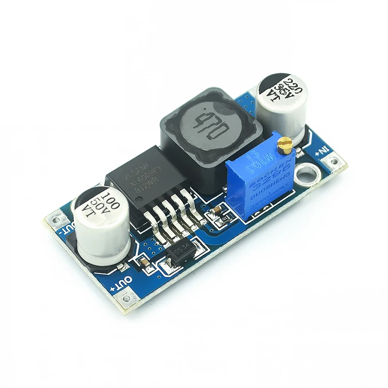 Step-Up Boost Módulo DC para DC Converter Board, fonte de alimentação, saída ajustável, LM2577, XL6009