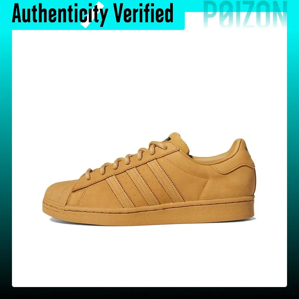 Adidas Originals SUPERSTAR Skate Shoes Unisex Low-top Wheat Yellow GZ4831