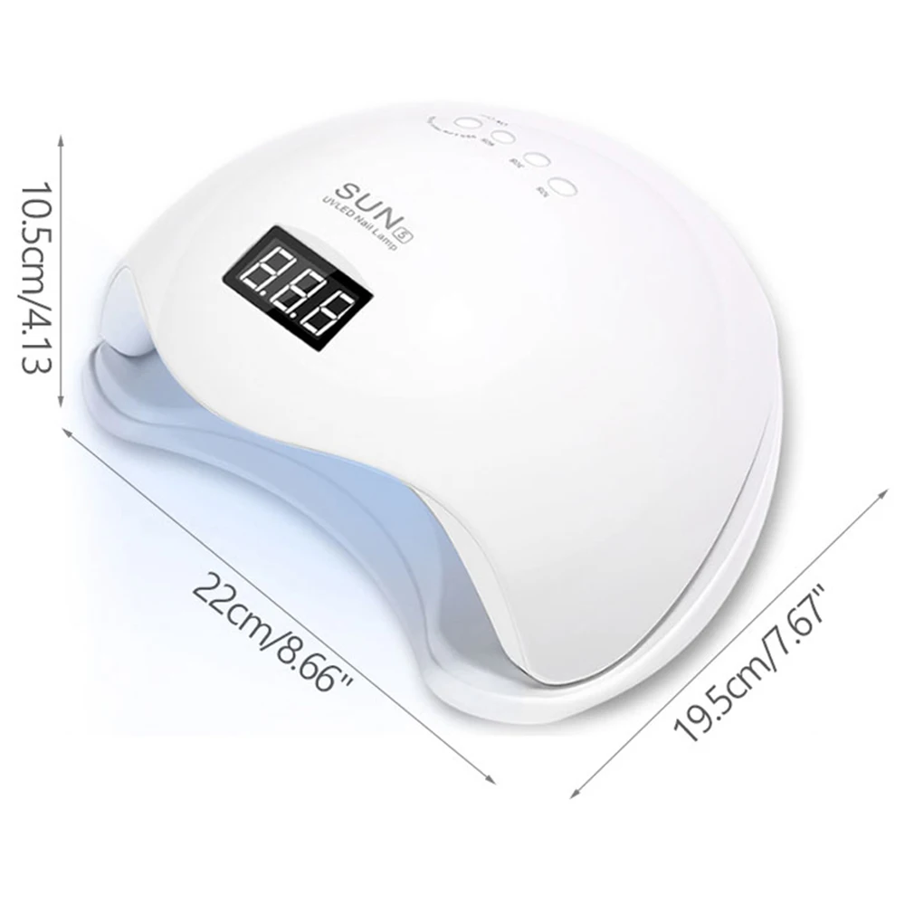 UV-Nagellampe für professionelle Salons, schneller Nagelgel-Trockner, professionelle Nagelkunstwerkzeuge mit 4 Timern, automatischem Sensor und LCD-Display – Detail 8