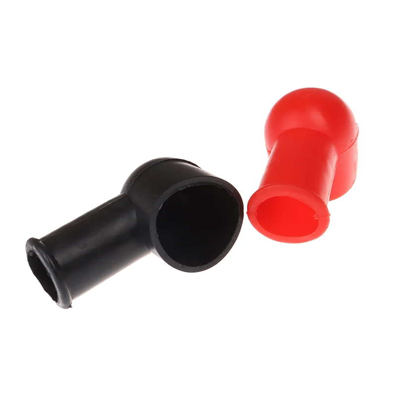 1Pair Universal Car Battery Terminal Protective Covers Round Insulating Caps Protector image 4