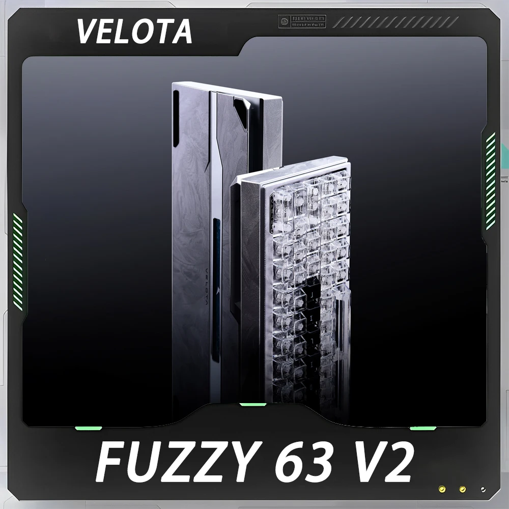 ATK VELOTA FUZZY 60 V2/63 V2 Gaming Magnetic Keyboard 8K Gasket Aluminum Alloy RT 0.001mm Low Latency High-End Wired Keyboard
