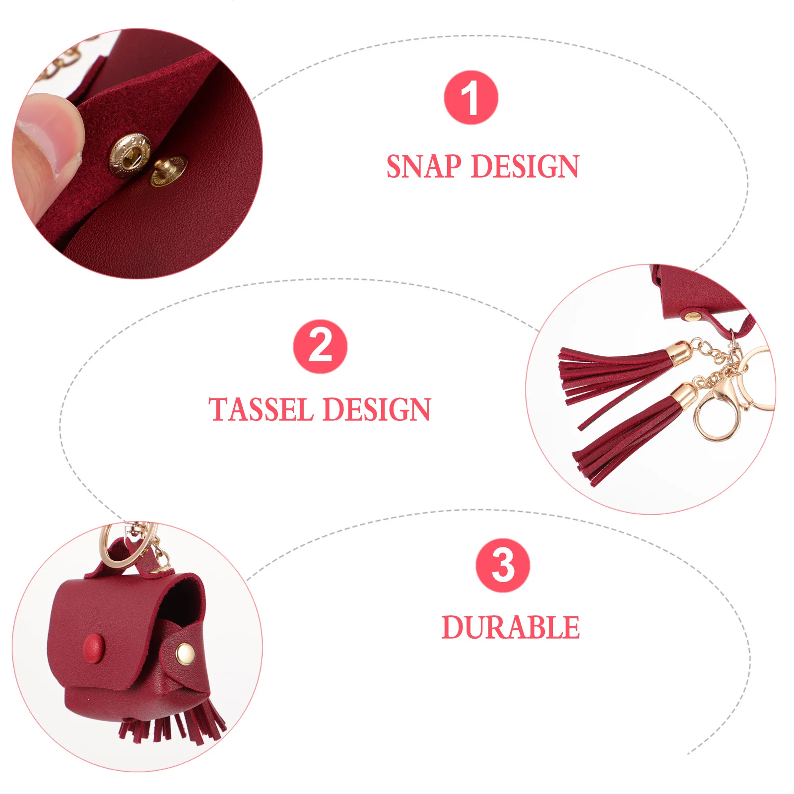 PVC Earphone Case Wireless Headset Protector Durable Safe Unique Design Easy Carry Travel Hardshell Case For Earbuds Earphone