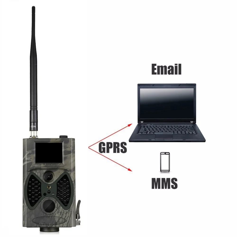 الخلوية 2G MMS SMTP الصيد كاميرا تعقب HC300M 16MP كاميرات الحياة البرية صور فخ للرؤية الليلية تتبع المراقبة اللاسلكية