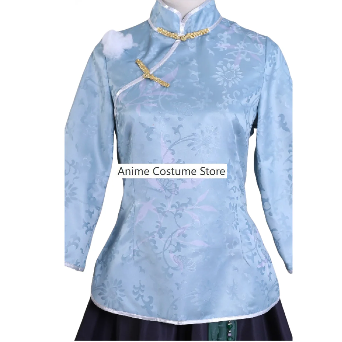 Anime Game Identity ⅤQi Shiyi Cosplay Costume Antiquarian Wig Chinese Style Wind Cheongsam Skirt Woman Traditional Festival Suit