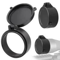 25.5mm-65mm Hunting Rifle Scope Lens Cover Tactical Sight Flip Up Quick Spring Protection Cap Objective Lense Lid