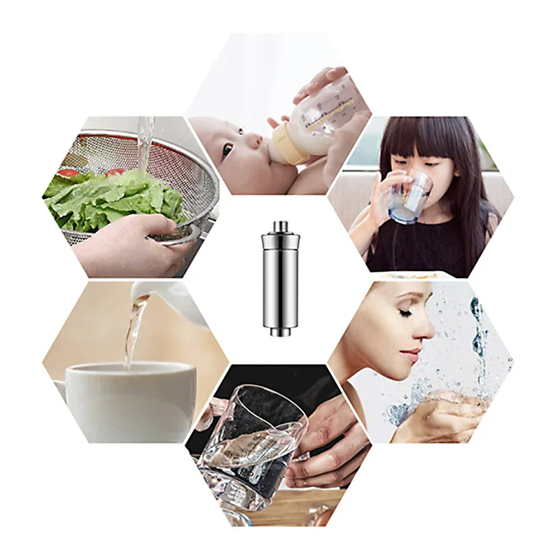 2PCS Class 15 ABS Purifier Shower Filter Shower Filter Purifier Bath Water Filter Water Treatment Health Softener