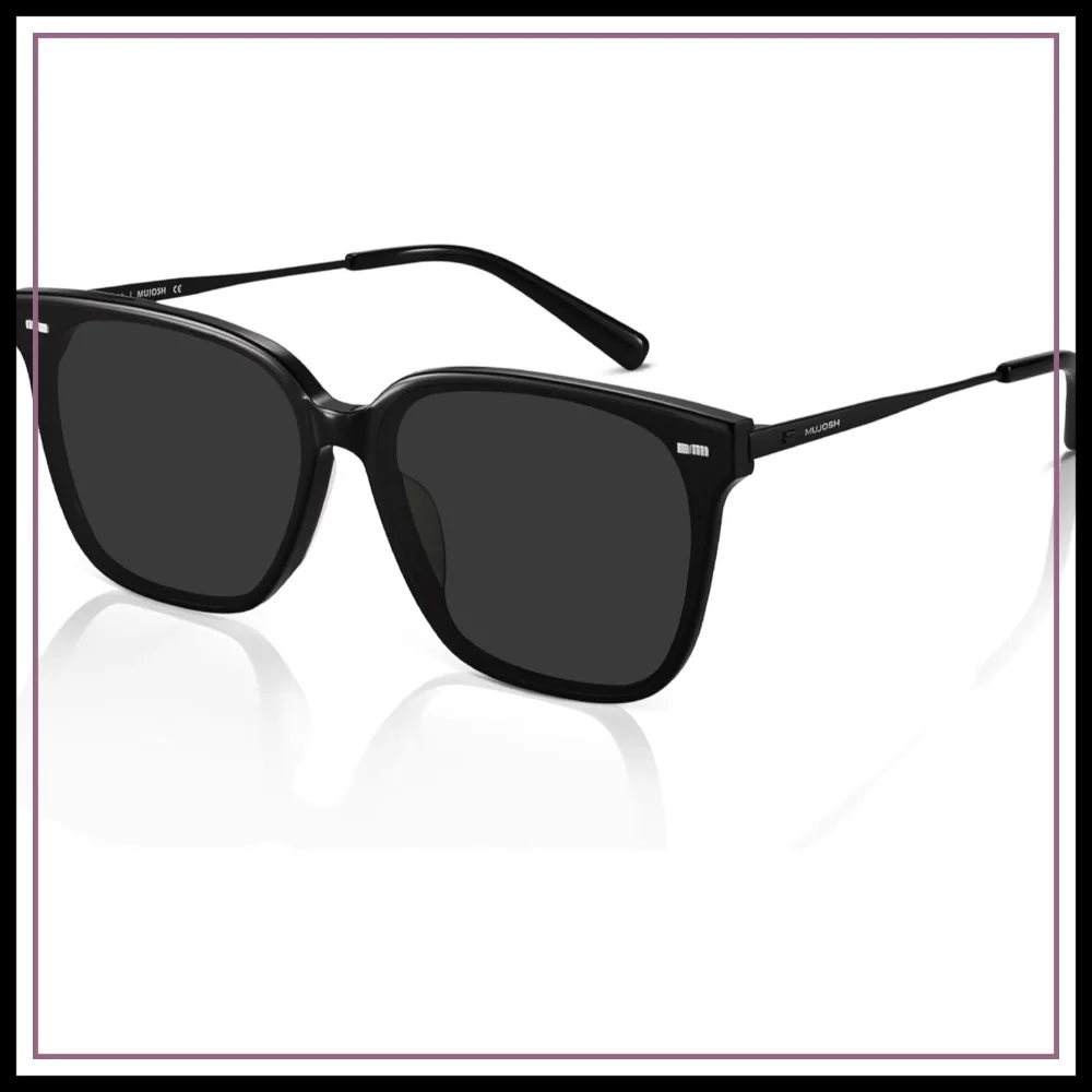 

Retro Square Polarized Sunglasses for Women Men, UV400 Lightweight