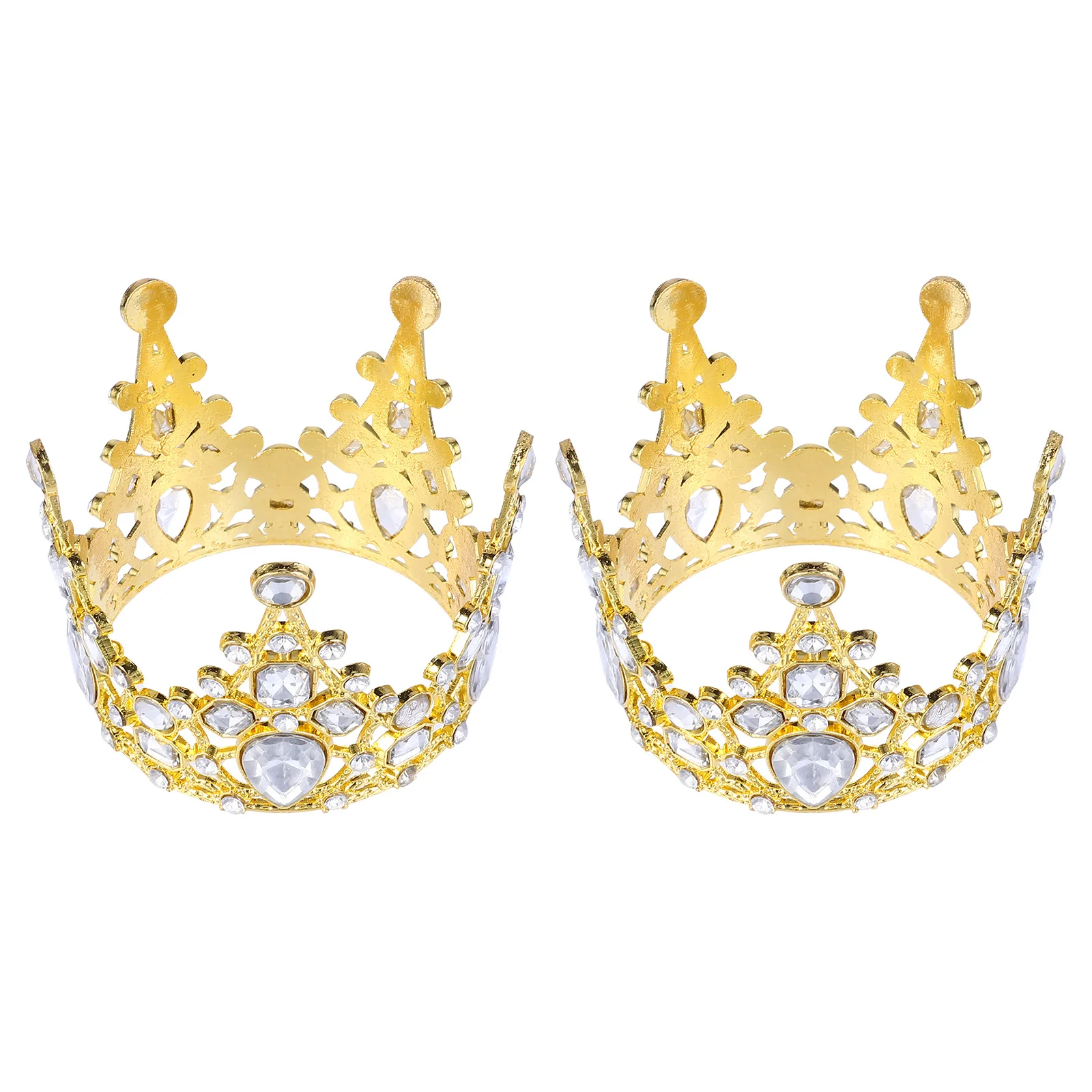 

2 шт., топперы с короной для торта, подходящие для большинства тортов, фруктов, десертов, добавьте радость к день рождения, топпер для торта для детского душа, топпер для кексов