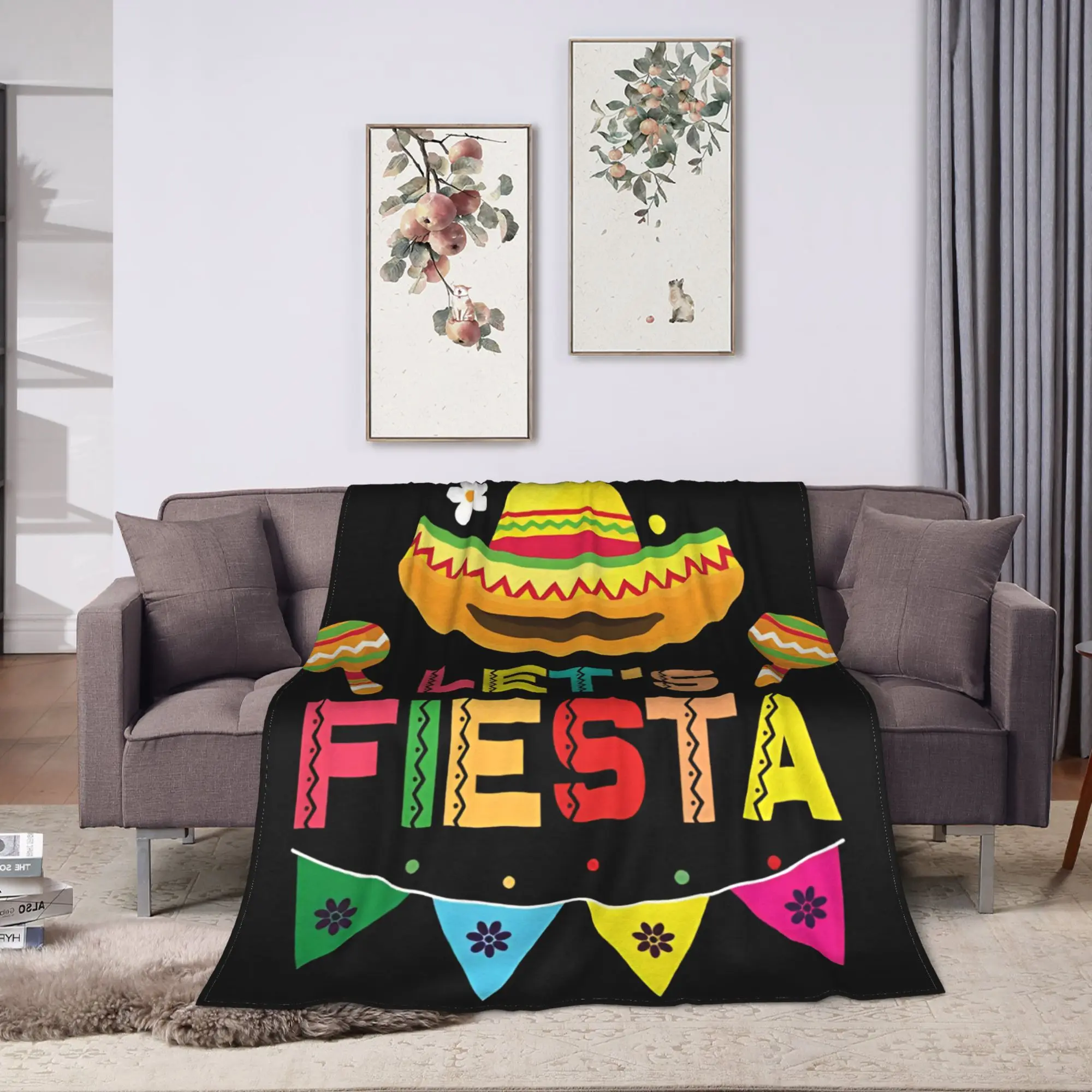 Let's Shift Party Fiesta Warm Soft Blankets Mexican Amigo Cinco De Mayo Plush Bedding Throws Bed Flannel Bedspread Sofa Cover