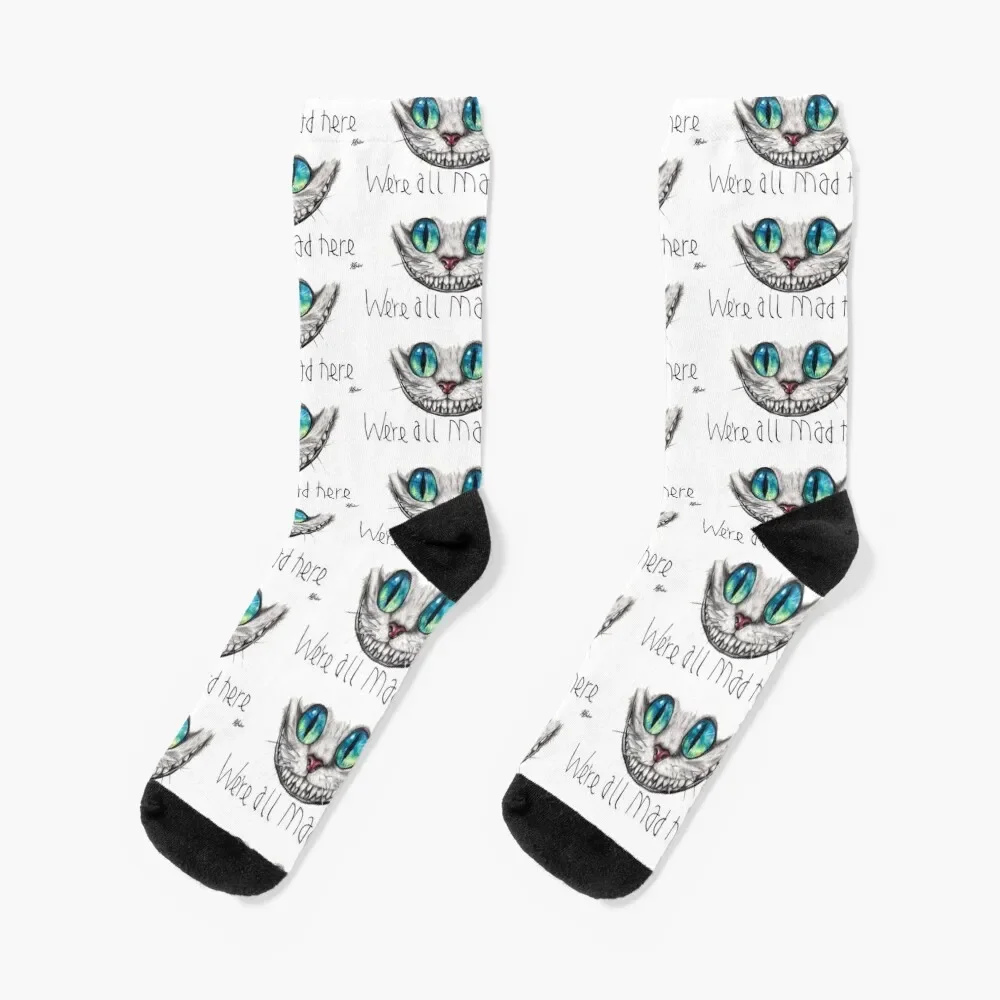 

We're all mad here Socks professional running snow Socks Woman Men's