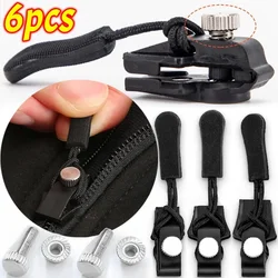 6PCS/Set Instant Zipper Puller Universal Instant Fix Zipper Repair Kit Zip New Design Zippers Head Sewing Tools