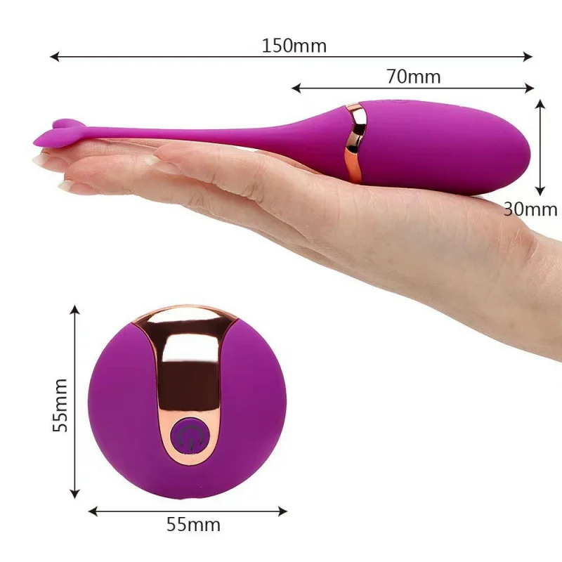 Wireless Chargeable with Remote Control Little Tadpole Vibrator Female Vibration Masturbation Device Clitoral Massager