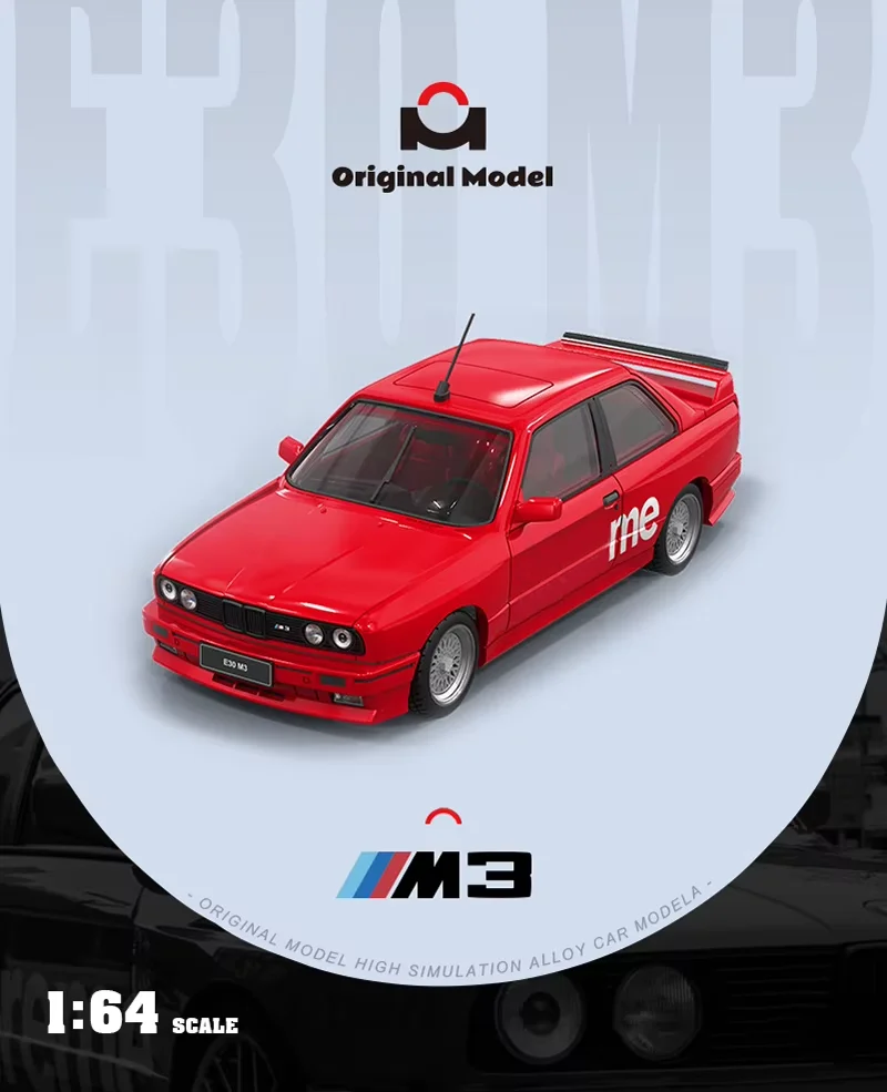 

OM масштаб 1:64 E30 M3 модель автомобиля из сплава орнамент сувенир дисплей коллекция хобби подарок