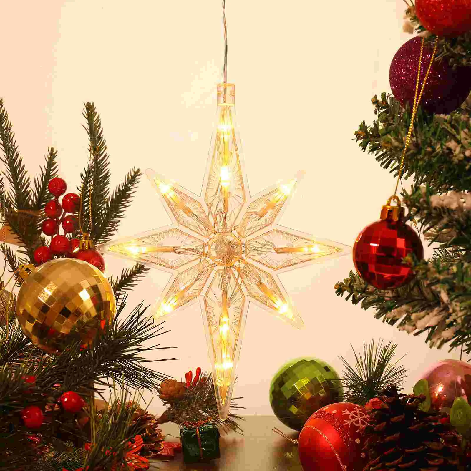 Christmas Tree Polaris Suction Cup Light Xmas Window Lights Hanging Plastic Wall Sucker LED