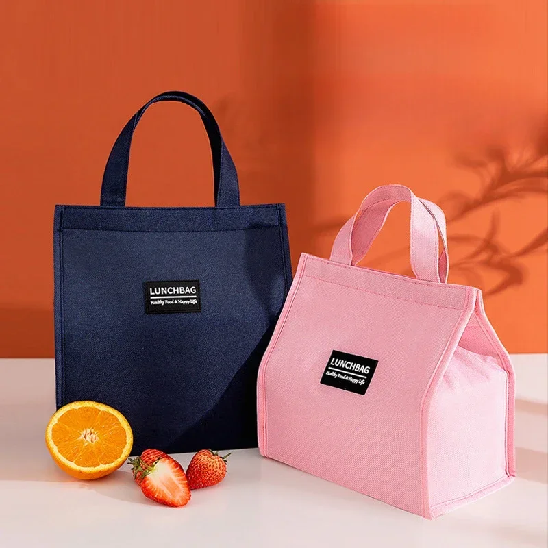 Borse da pranzo impermeabili Oxford portatili borsa termica fresca per studenti d\'ufficio comoda borsa per contenitori per alimenti Tote Lunch Box