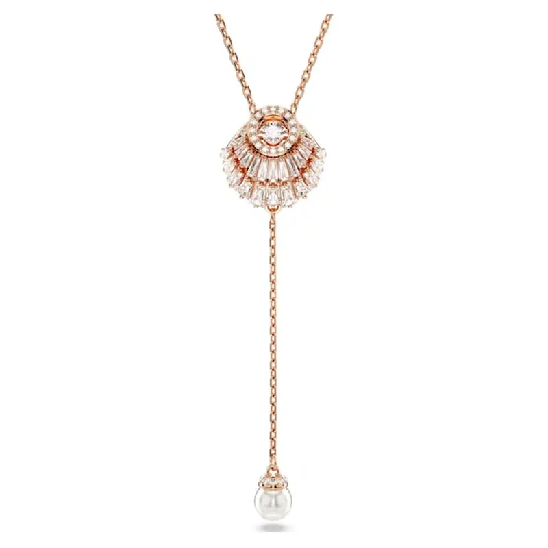 Originele schelp ketting luxe fijne bruiloft sieraden set bedels bloemen ketting oorbellen armband sieraden voor vrouwen