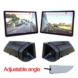 Carsanbo 5.89 inch Monitor IPS Touch Screen Car Digital Side View Mirror blind spot Camera System With Ai BSD DVR 1080P 60FPS