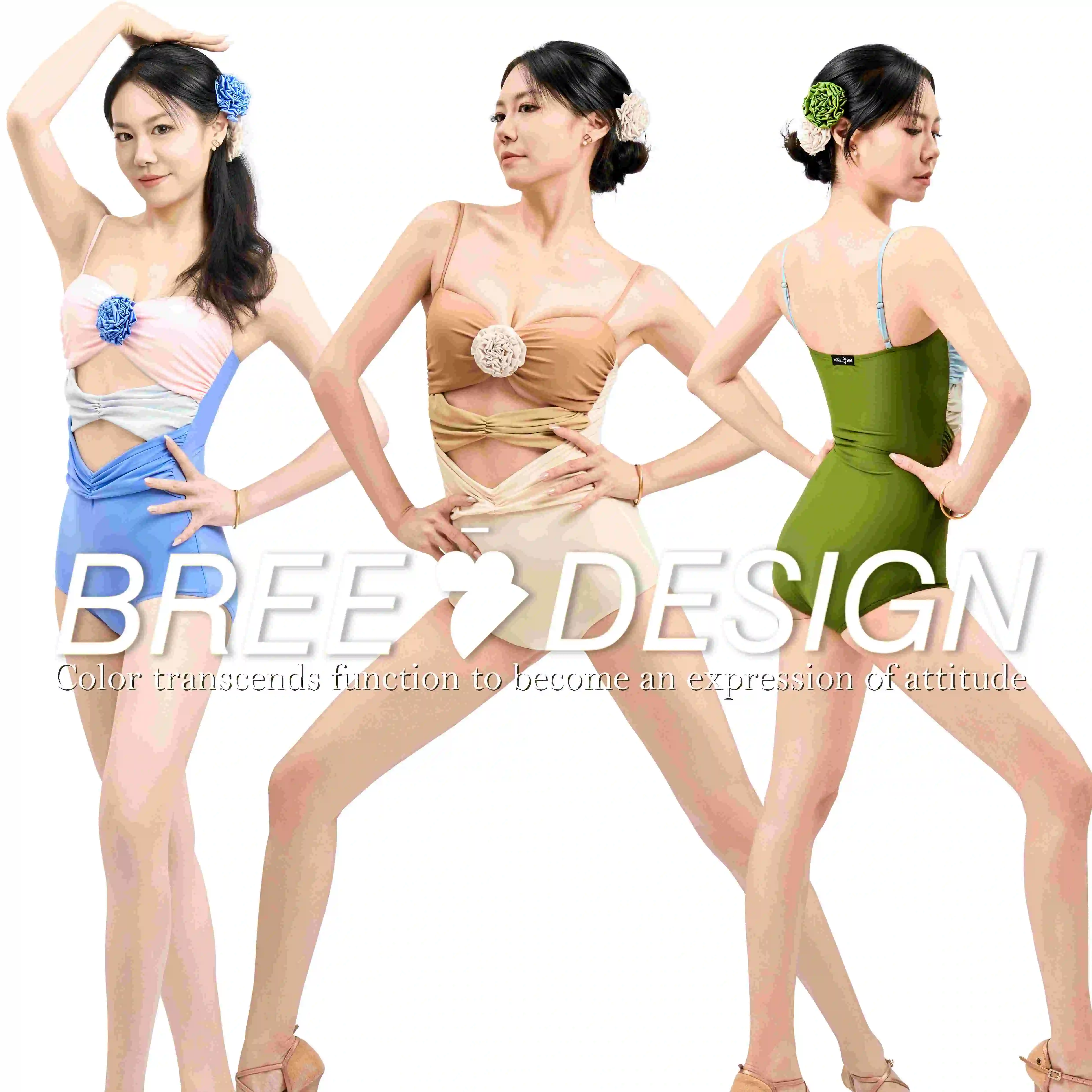 2025 Costume de danse latine femmes fleur justaucorps haute fente jupe Sexy Rumba Tango danse compétition vêtements pratique porter DNV24694