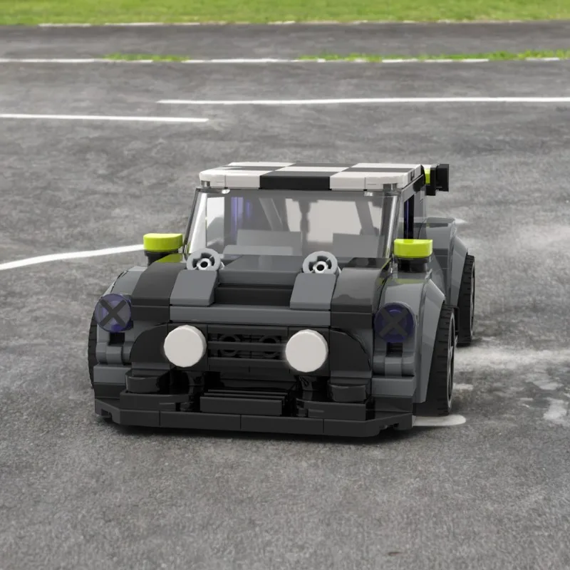 

255 шт. Moc Speed Champion Mini Cooper S, блоки по индивидуальному заказу, развивающие игрушки «сделай сам» для детей, развитие операционных навыков