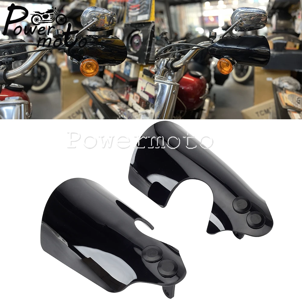 Motorcycle Hand Guard Handguards w/ Mounting Hardware For Harley Softail Lowrider FXLR FXLRS Breakout FXBR FXBRS Sport Glide 18-