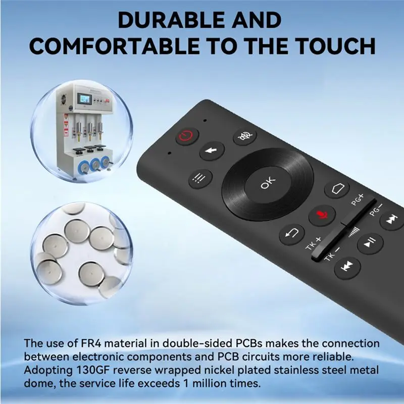 Y47A Q21 2.4G Bluetooth 5.0 IR Learning Wireless Voice Remote Control Air Mouse with 6-Axis Gyroscope for Android TV Box PC