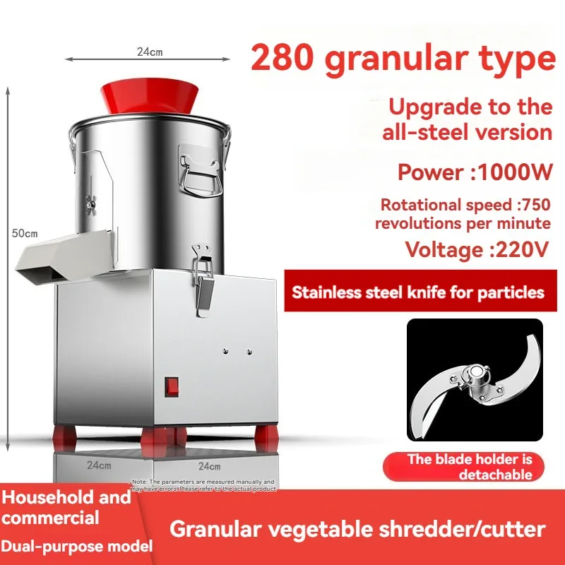 Cortador de Legumes Comercial em Aço Inoxidável Totalmente Automático, Ideal para Uso Doméstico e Restaurantes