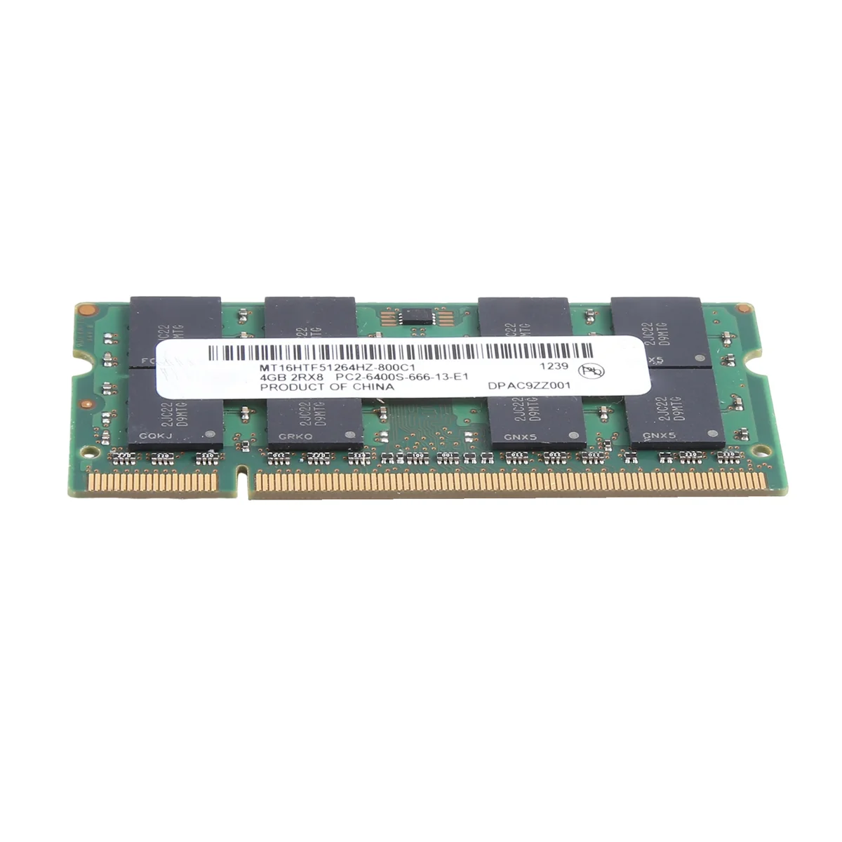 Nouveau!! Pour MT DDR2 4GB 800Mhz RAM PC2 6400S 16 puces 2RX8 1.8V 200 broches SODIMM pour mémoire d'ordinateur portable