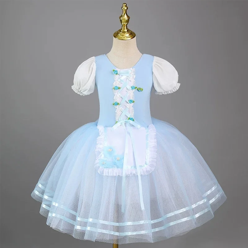 

Балетное платье-пачка для девочек, профессиональный костюм для танцев, костюм для балета «Лебединое озеро», детский костюм для современных танцев и вечеринок