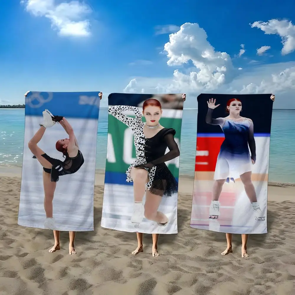 Celebrity A-AlexandraS TrusovaS Towel ultra-fine fiber quick drying absorbent bath towel, outdoor swimming sports towel