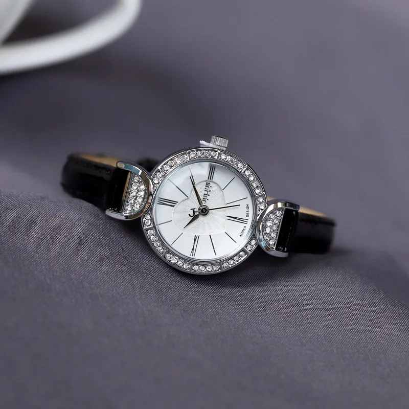 ساعة يد نسائية جديدة، طراز كوري، قرص صغير، ساعة عصرية، حزام رفيع، ساعة طالب، هدية على شكل قلب، هدية نسائية. #4