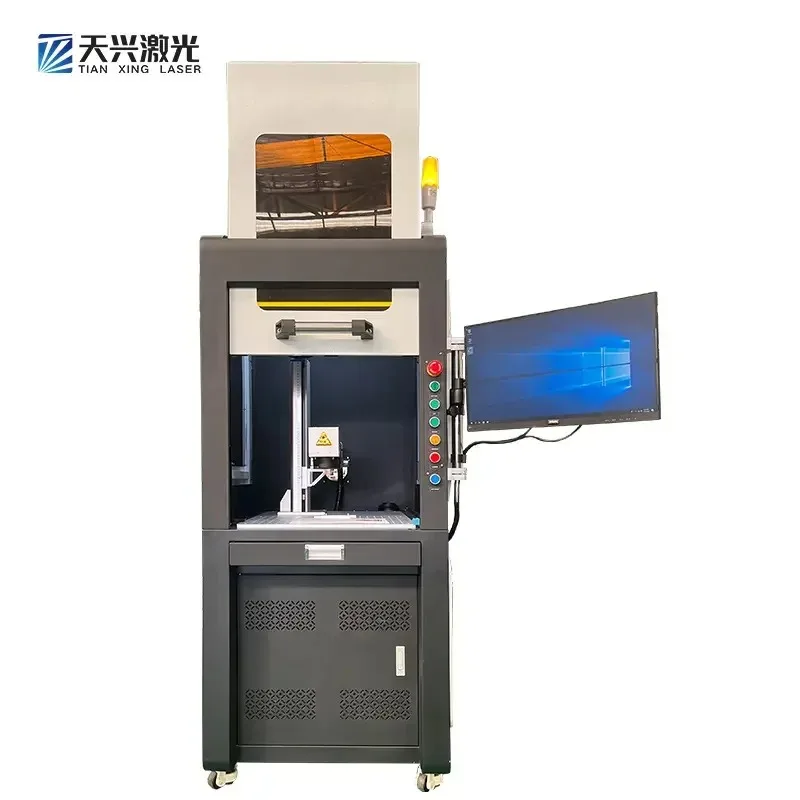 Fiber Engraving Machine Enclosed Metal Machine for Metal Stainless Steel Marking