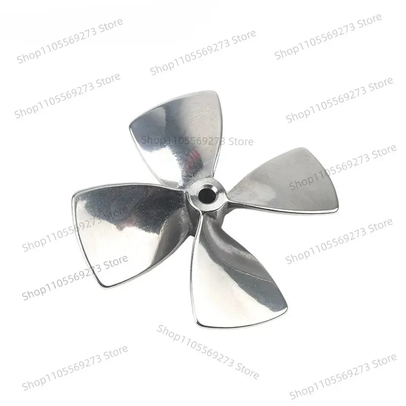 316 Stainless Steel 4-Blade Propeller Saltwater Corrosion Resistant 5mm/6mm Bore 80mm OD 1.2 Pitch for RC Boat Bait Boat