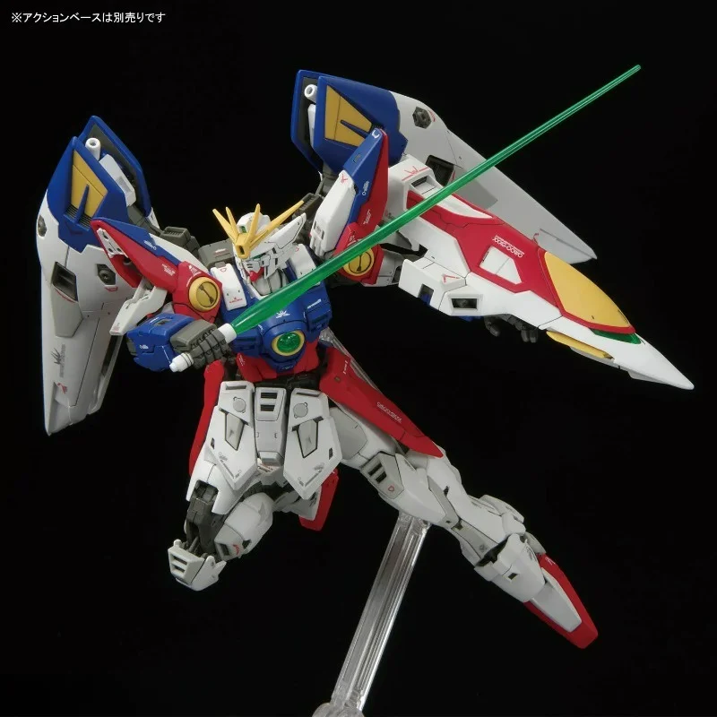 

2026Model Kit Anime Action Fighter Assembly Desk Decoration Models Collection Toy Figure Gif Bandai RG 1/144 WING GUNDAM ZERO t
