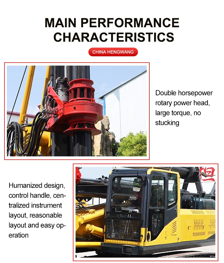 Digging Machinery Hydraulic Mini Earth Auger Pole Erection Machine Auger Bore Pile Foundation Machine