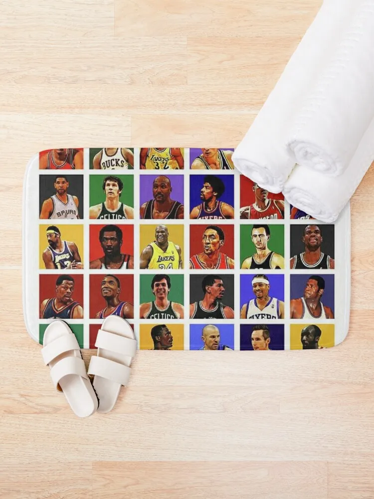 The Basketball Legends Bath Mat Absorbent Carpet For Bathroom Carpet Anti Slip For Toilet Mat