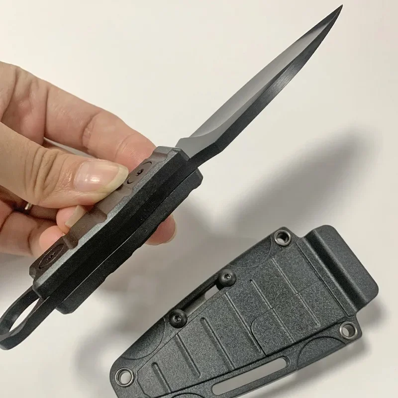 Professionelles Outdoor-Überlebensmesser, feststehende Klinge mit Scheide – aus hochhartem D2-Stahl, geeignet für Camping und Jagd – Detail 3