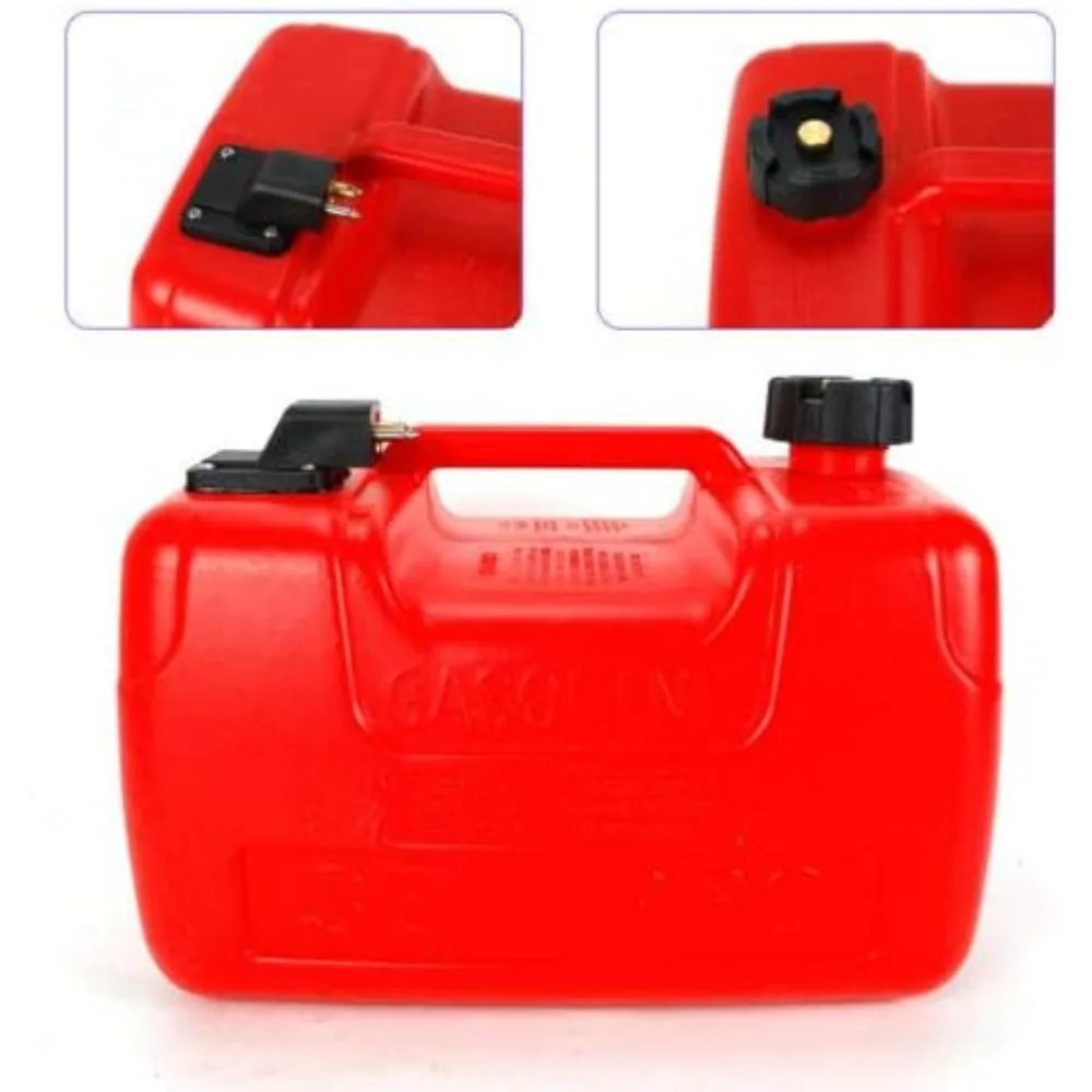 12 L/3 Gallon Fuel Tank Replacement Parts Canister Petrol Tank Outboard Tank with Fuel Connection Boat Tank Outboard Fuel Tank