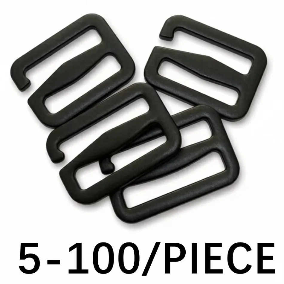 5-100Pcs Metal Adjuster 6-shape Tri-glide Buckle Hook Clasp for Bag Backpack Strap Parts Garment Hardware DIY Accessories