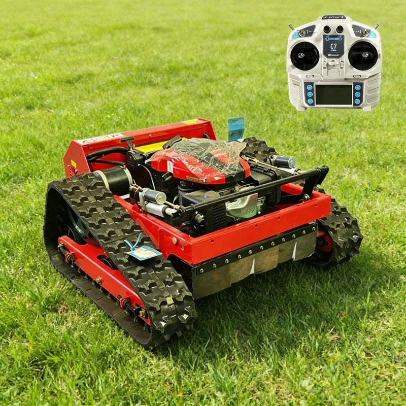 

Customized Remote Control Lawn Mower,Garden Automatic Crawler Track Lawn Mower Robot,High Quality Lawn Mower Steep Slope