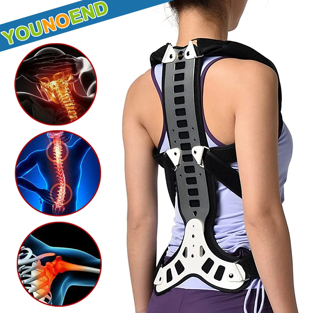 Adjustable Back Brace Posture Corrector Men Women Back Straightener for Scoliosis Hunchback Correction, Back Pain, Spine Support