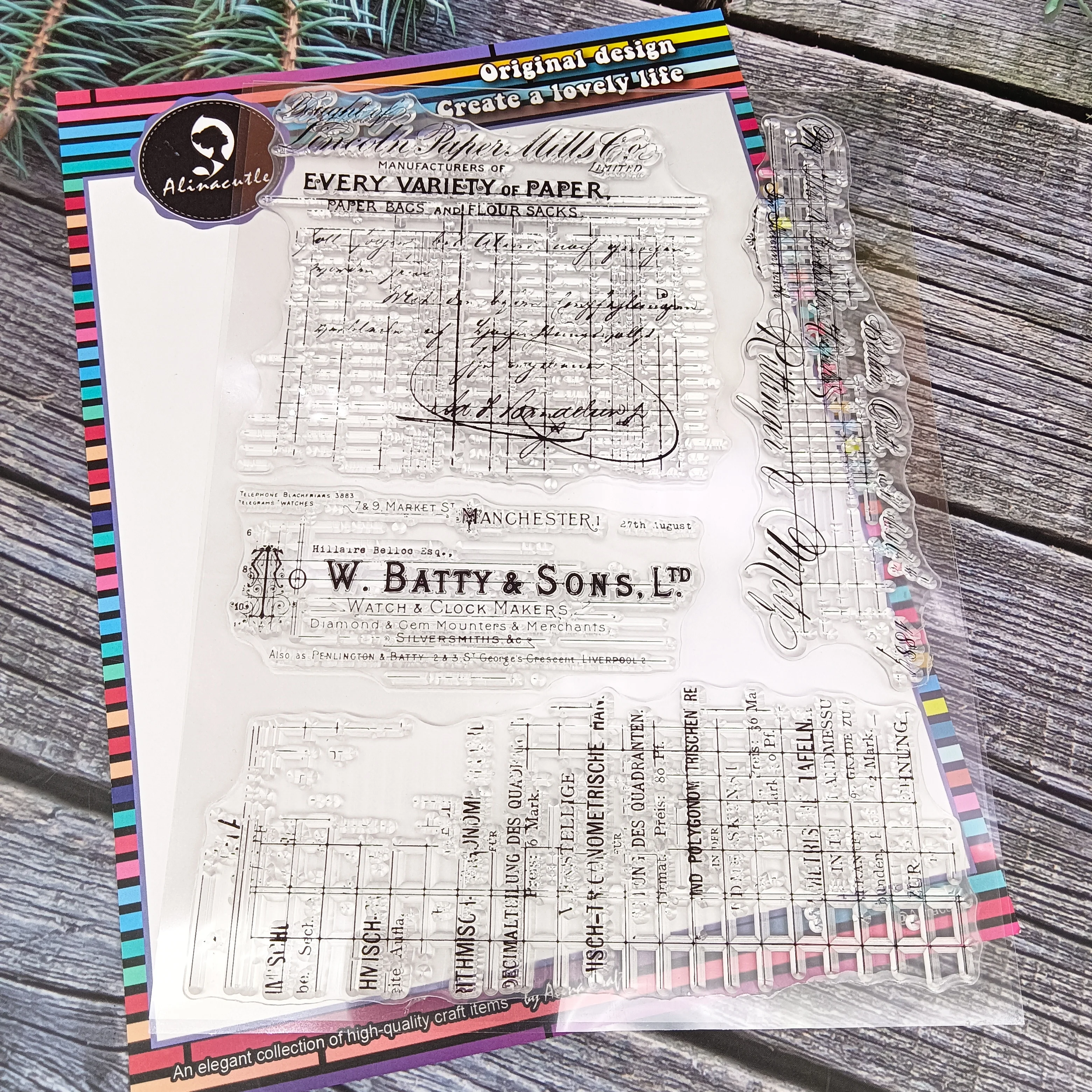1 Stück Retro-dekorativer Hintergrund, transparenter Stempel, transparente Silikonstempel für Papierhandwerk, handgefertigte Kartenherstellung, DIY-Grußkarten
