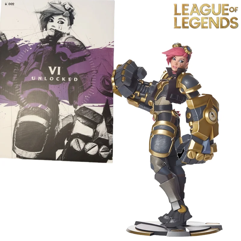 Original in stock League of Legends LOL Rampage Loli Jinx&Weizhong Sculpture Action Figure Model Toys