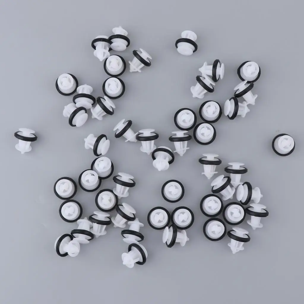 Vehicle Door Panel Retainer Clips ABS Fastener Rivet Kit for Trims Car Bumper Protector and Decorative Strip
