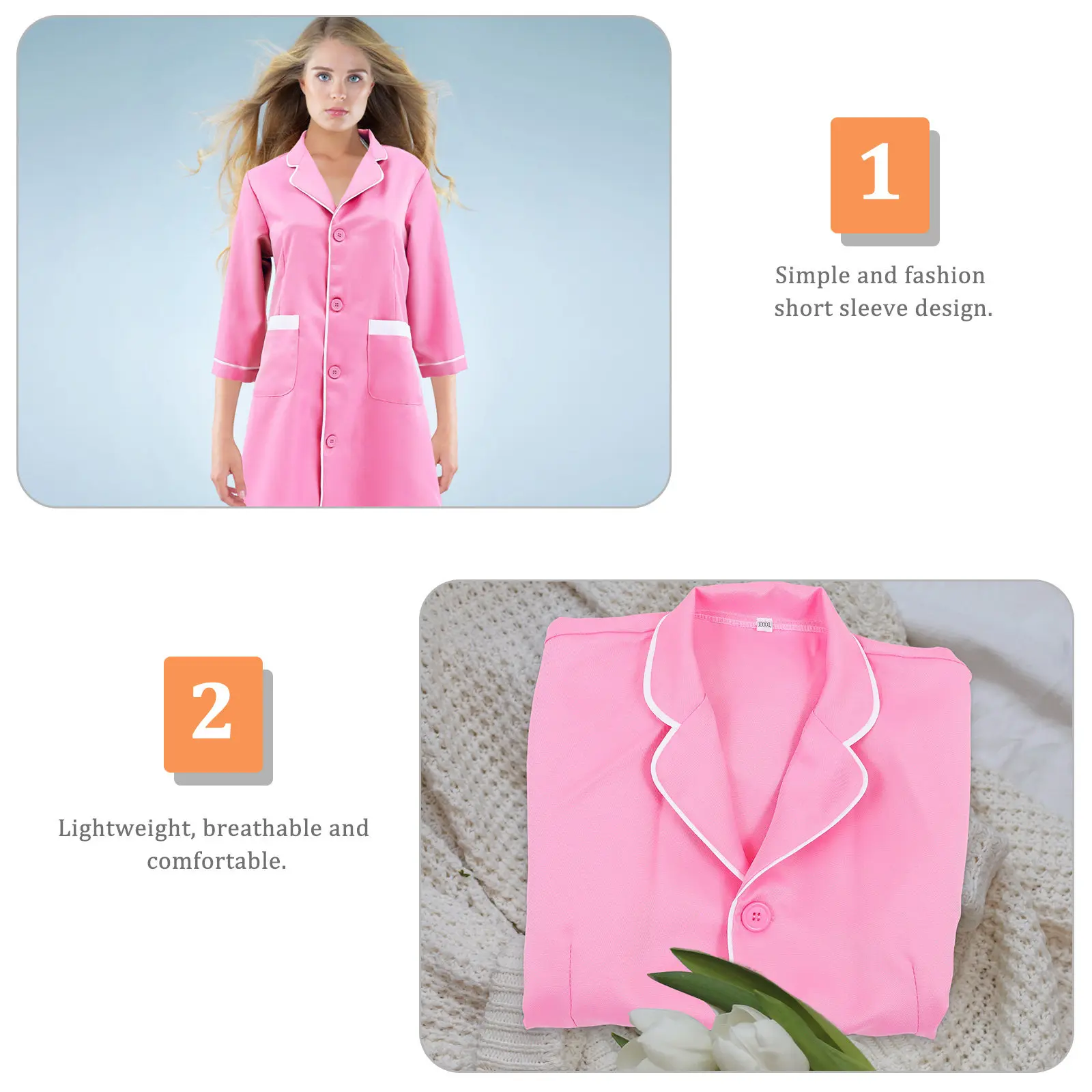 Schoonheidssalon werkkleding Premium ademende comfortabele kapsalonjurk Eén maat Beschermkleding Kapsalonjas