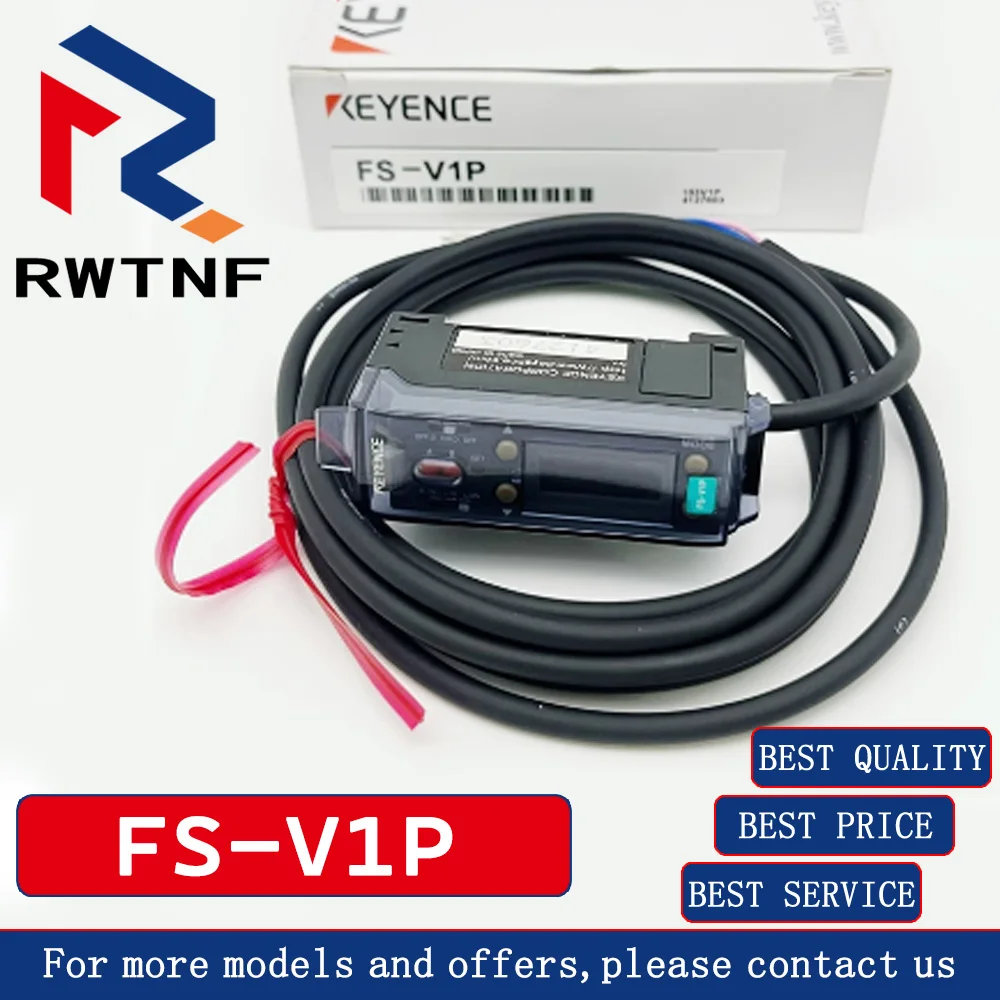 KEYENCE FS-V1P asli terbaru penguat sensor serat optik sistem mode tunggal KEYENCE, stok gudang