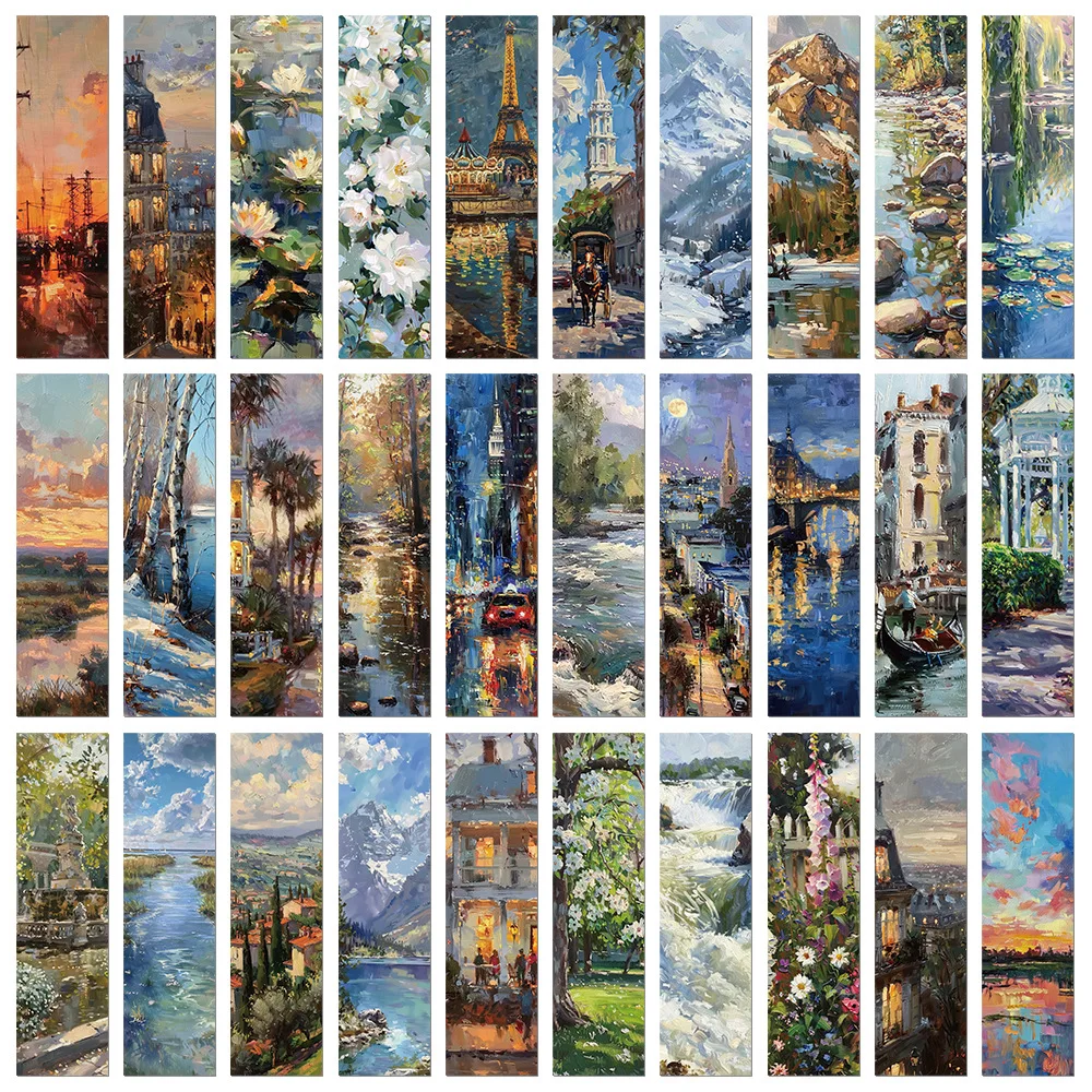 30-60 шт. закладок с картинами – обзор и цена Resin Art Bookmark