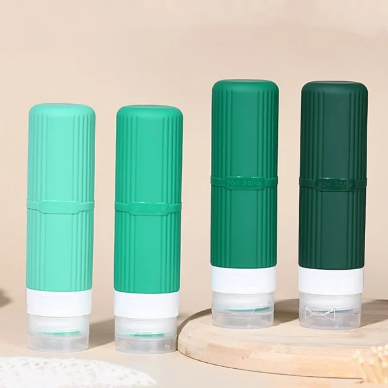 مجموعة زجاجات السفر القابلة لإعادة الملء، غسول شامبو، جل الاستحمام، زجاجات ضغط كبيرة الحجم، مقاومة للتسرب، حاوية فارغة لمستحضرات التجميل السائلة #4